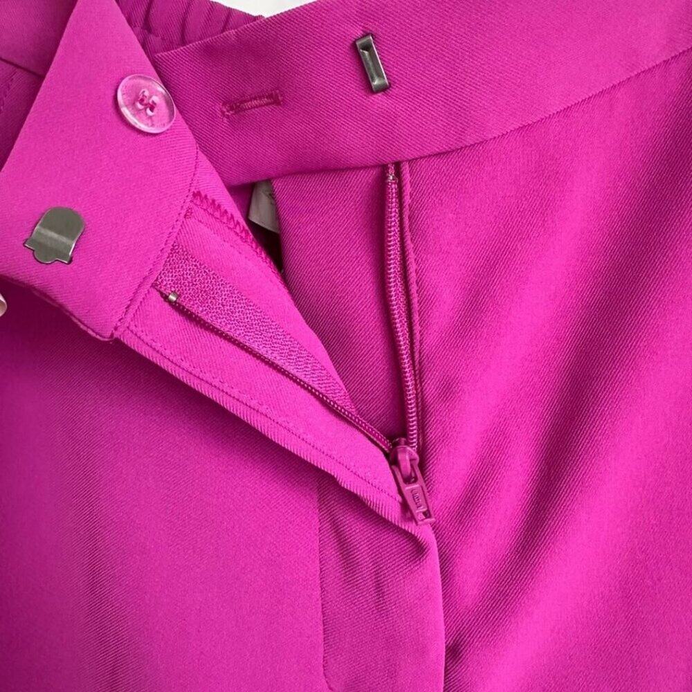 WAYF Pants with Feathers at Leg Hem Fuchsia XS - Picture 4 of 9